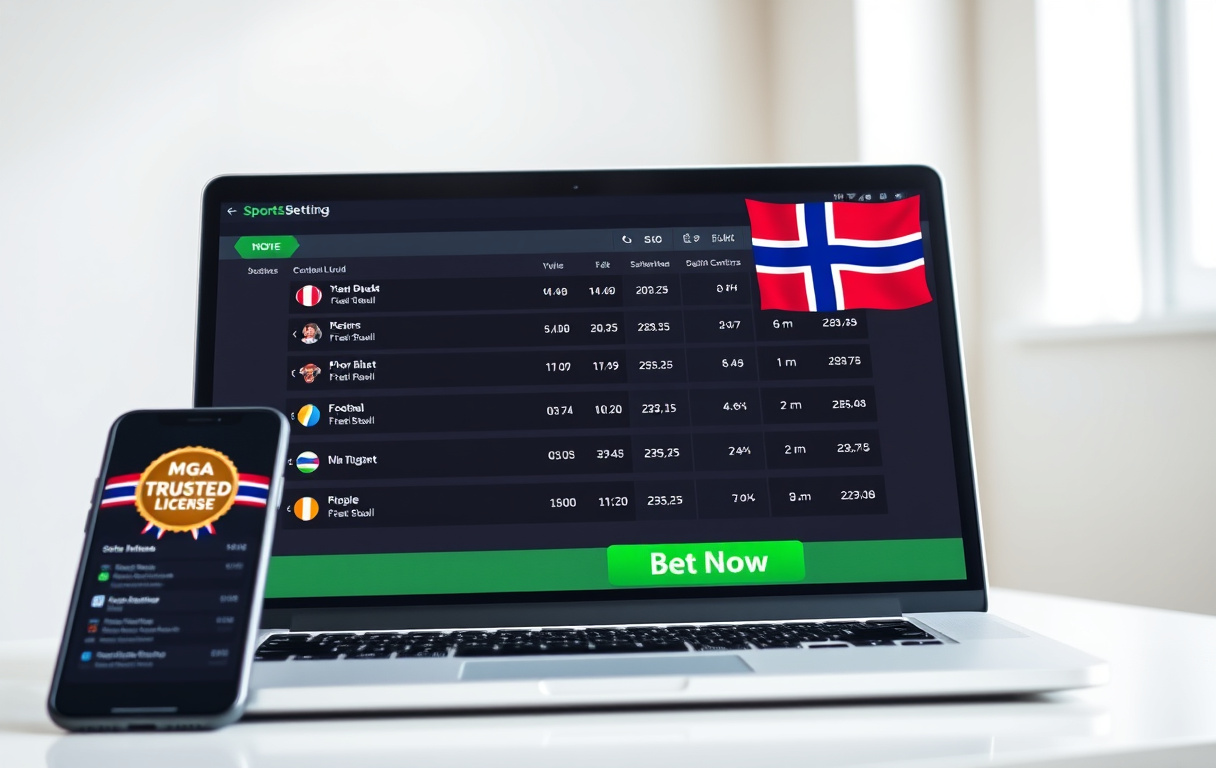 Person som sammenligner odds på nye bettingsider på laptop og mobil